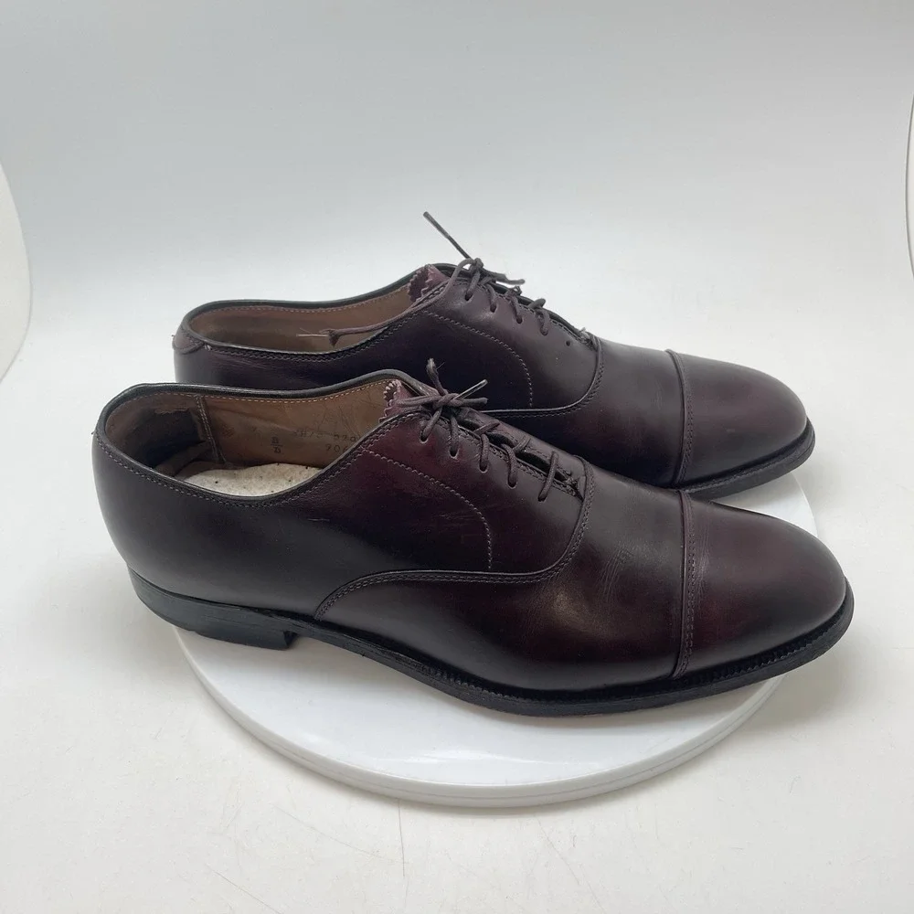 Alden Dress Shoes 906 Mens 9 B/D Burgundy Cordovan Can Toe Preppy USA Leather